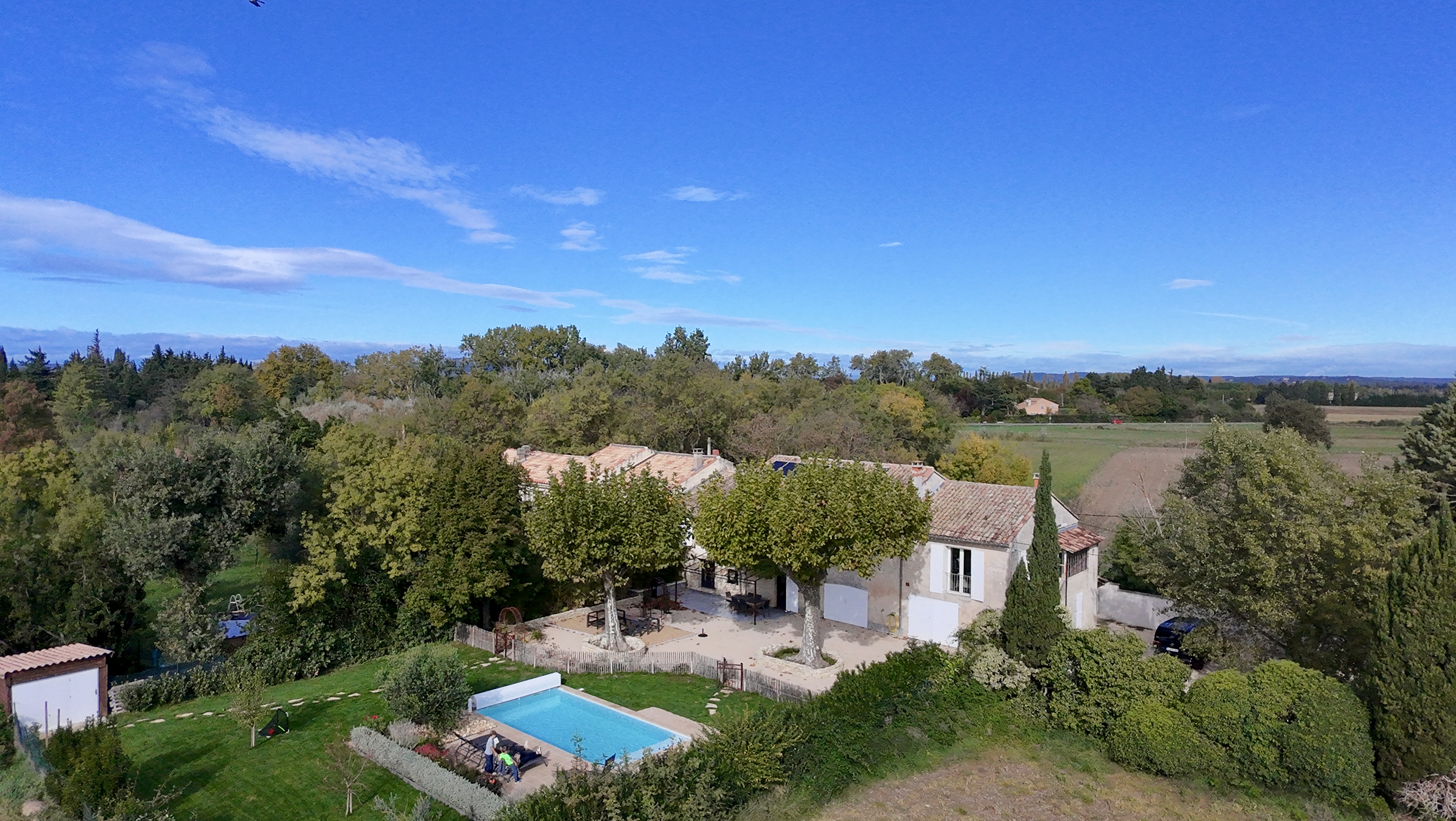 Vue aérienne du Mas des Mians